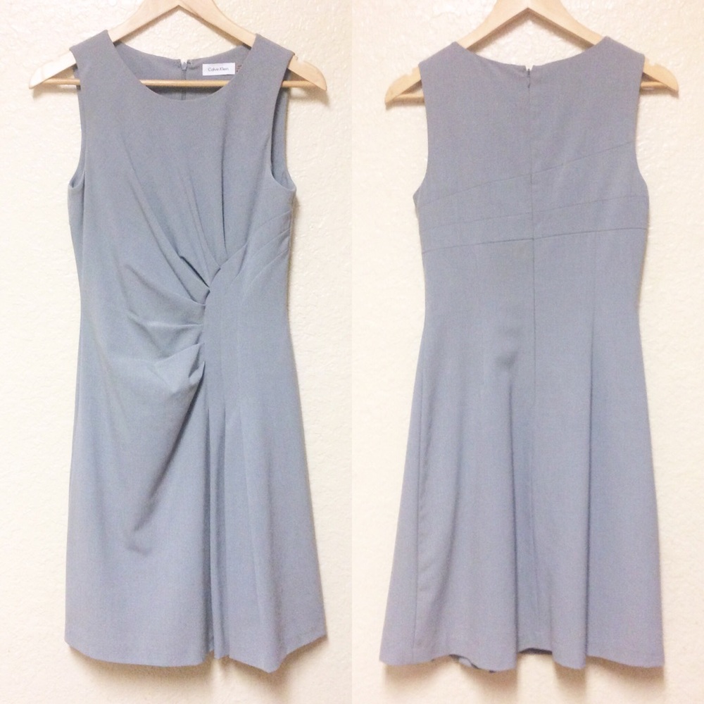 Calvin Klein Dress Twilight Silver Gray